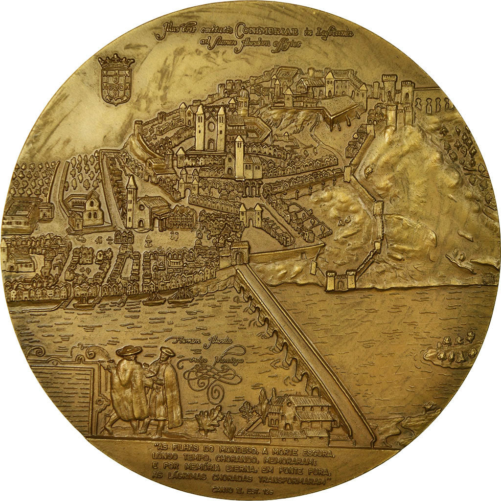 Portugal, Medal, Morte de Ines de Castro, History, 1979, Vasco Berardo, MS(63)