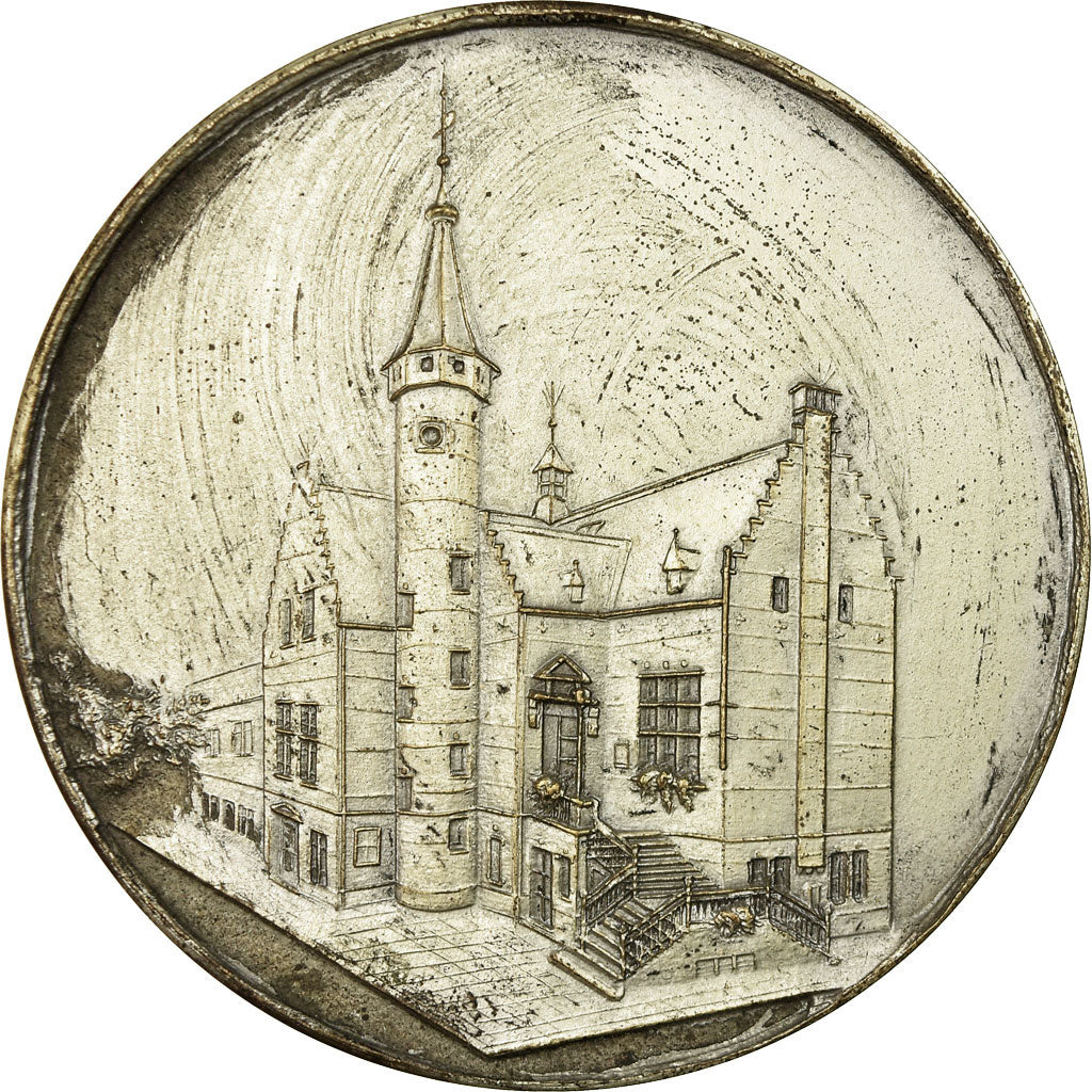 Bélgica, medalla, Gemeente Oostmalle, MBC+, Bronce plateado