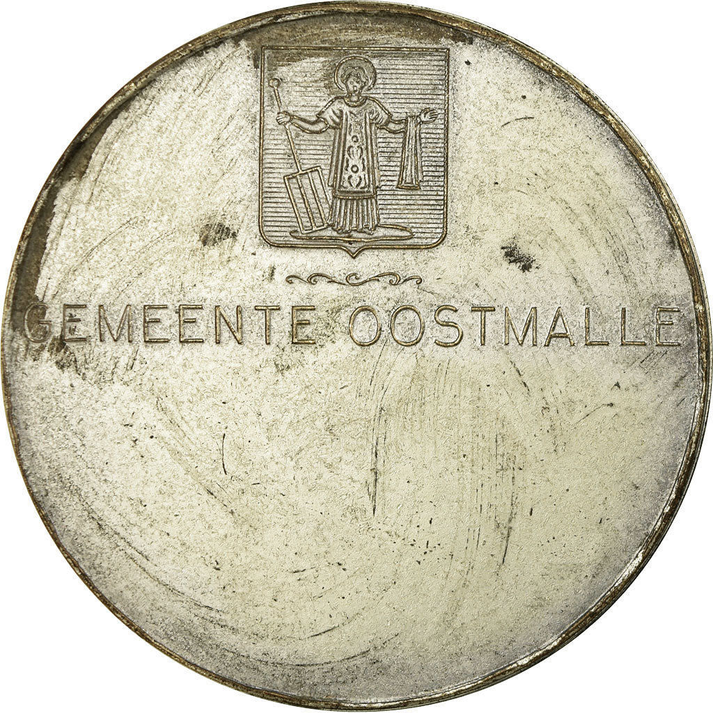 Bélgica, medalla, Gemeente Oostmalle, MBC+, Bronce plateado