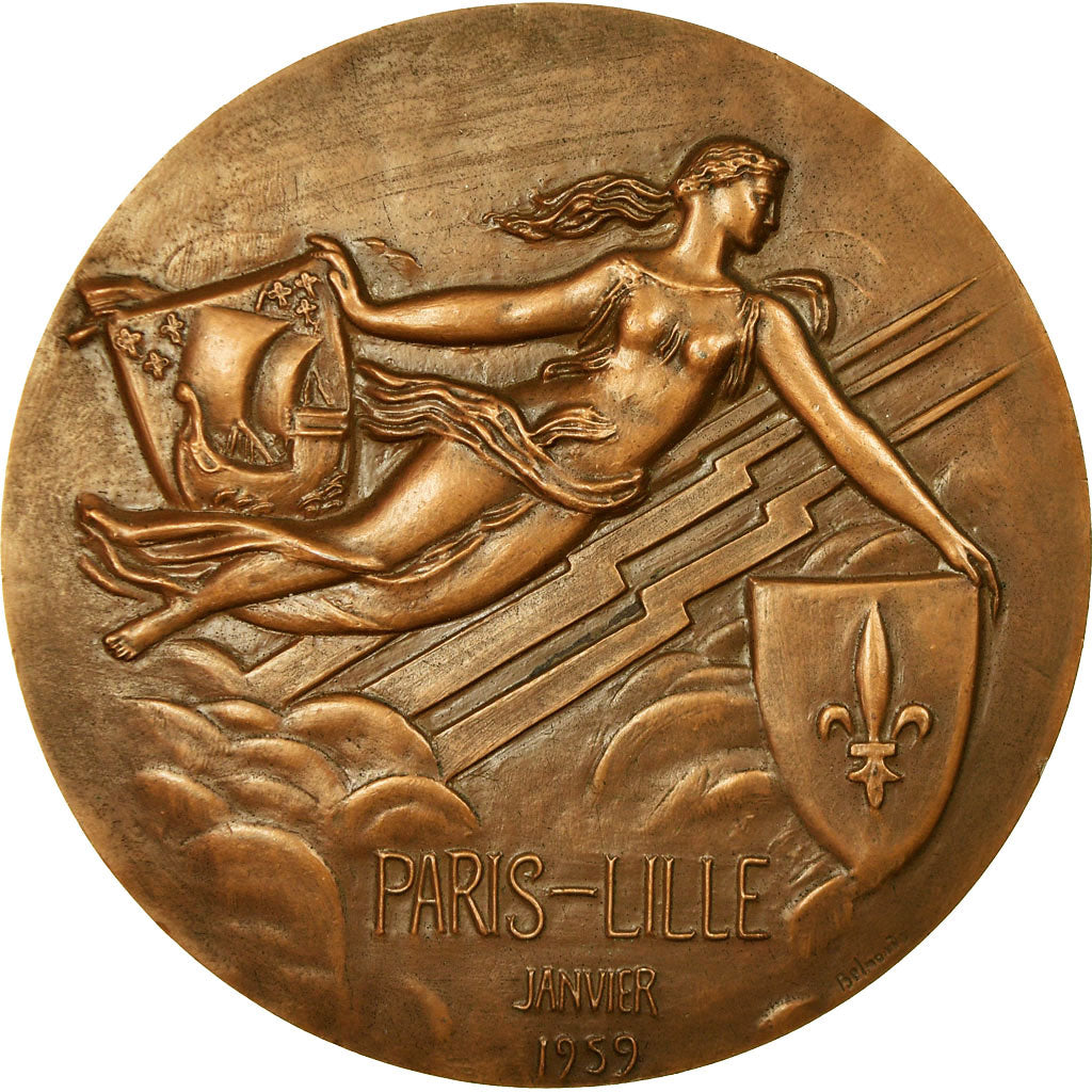 Francia, medaglia, Société Nationale des Chemins de Fer Français, 1959