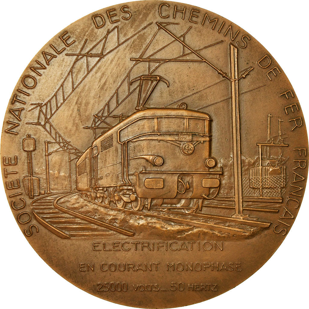Francia, medaglia, Société Nationale des Chemins de Fer Français, 1959