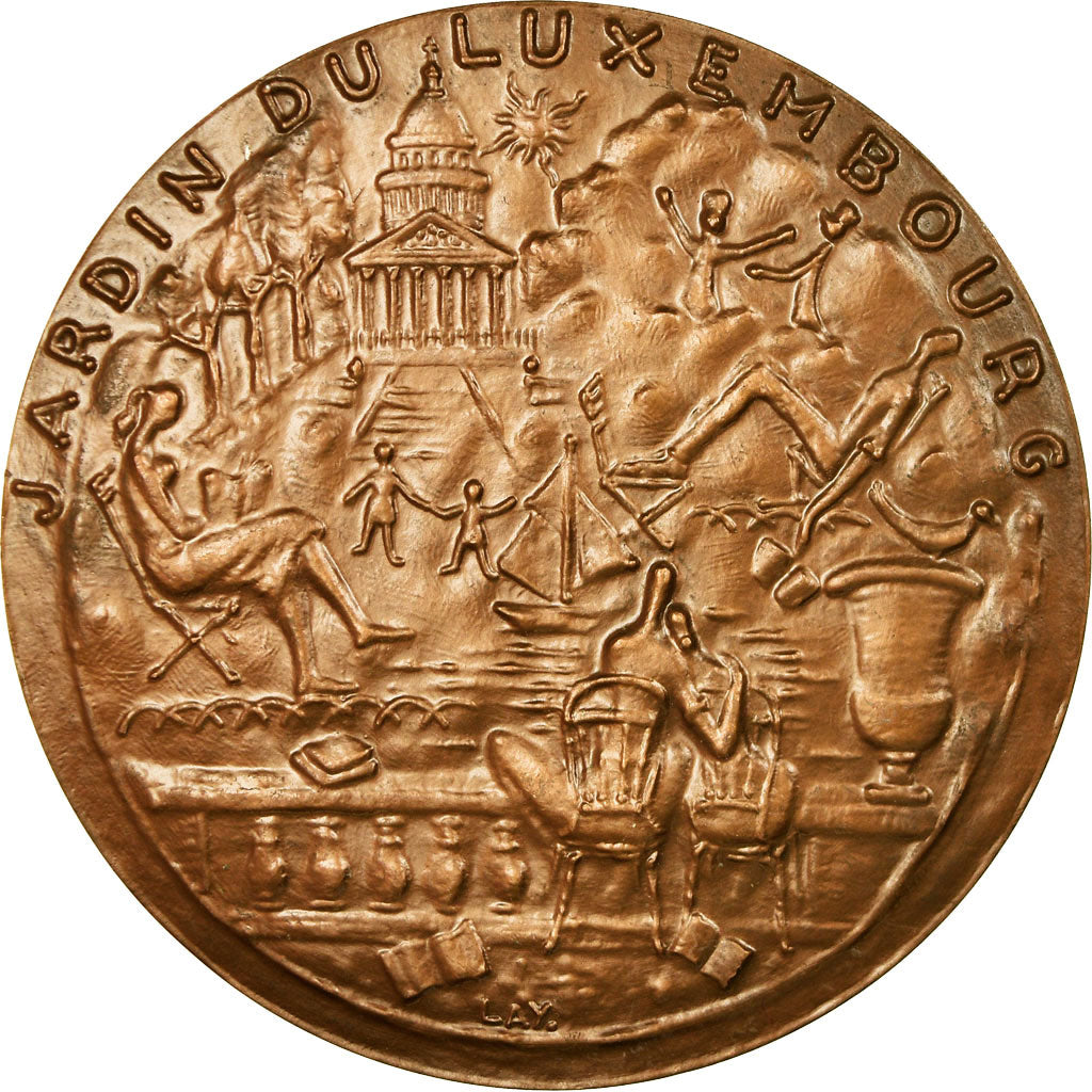 France, Medal, Jardin du Luxembourg, Paris, 1984, Lay, MS(63), Bronze