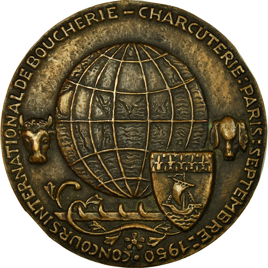 France, Médaille, Concours International de Boucherie-Charcuterie, Paris, 1950