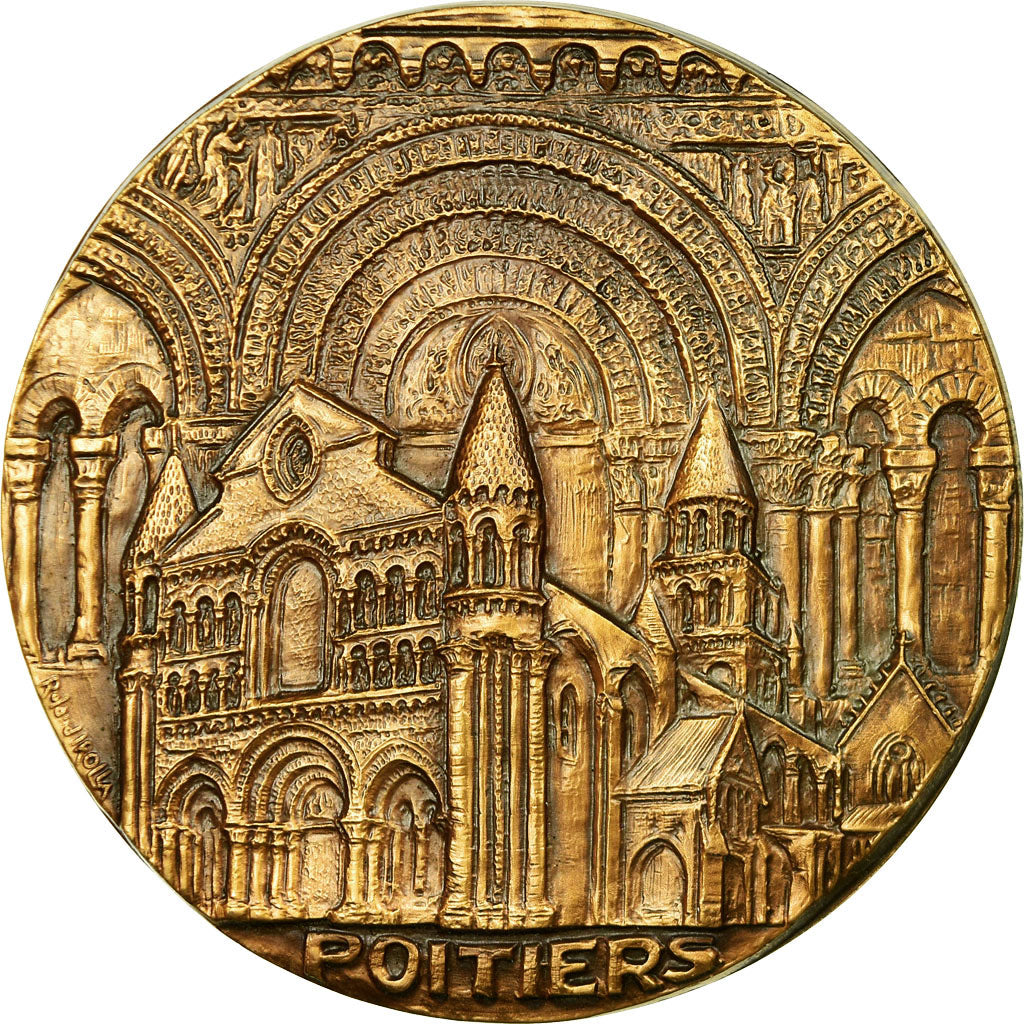 France, Medal, Ville Poitiers, 1986, Irolla, MS(63), Bronze
