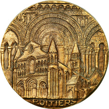 France, Medal, Ville Poitiers, 1986, Irolla, MS(63), Bronze