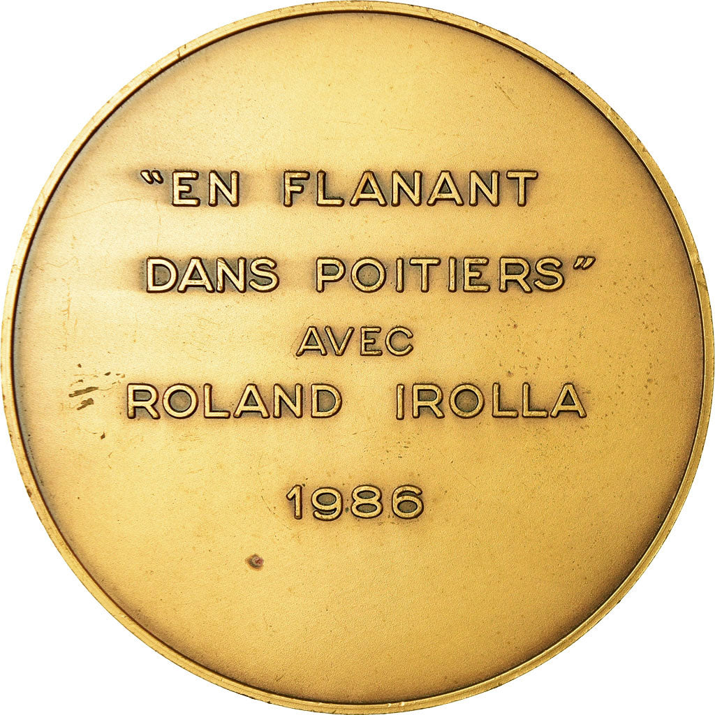 France, Medal, Ville Poitiers, 1986, Irolla, MS(63), Bronze