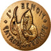 France, Medal, Saint Benoit, Patron de l'Europe, MS(64), Bronze
