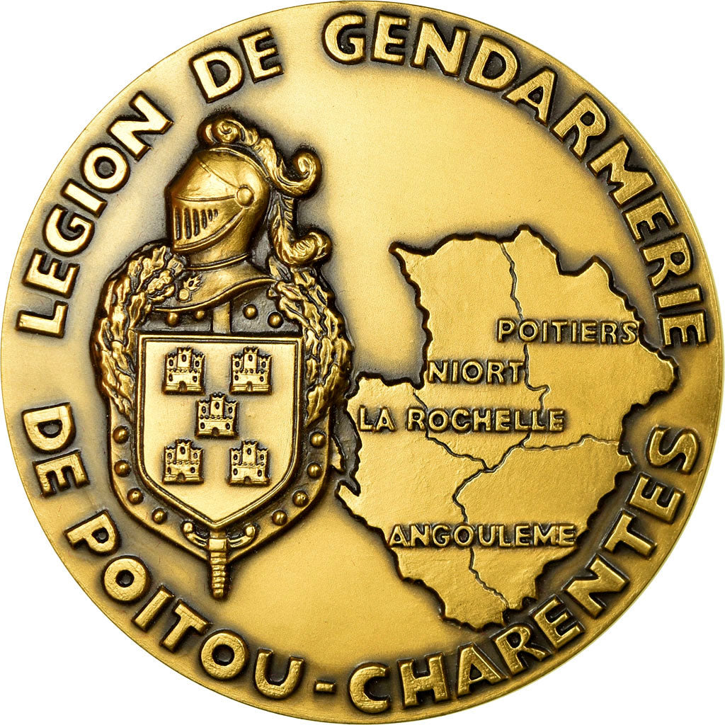 Francia, medaglia, Légion de Gendarmerie de Poitou-Charentes, FDC, Bronzo