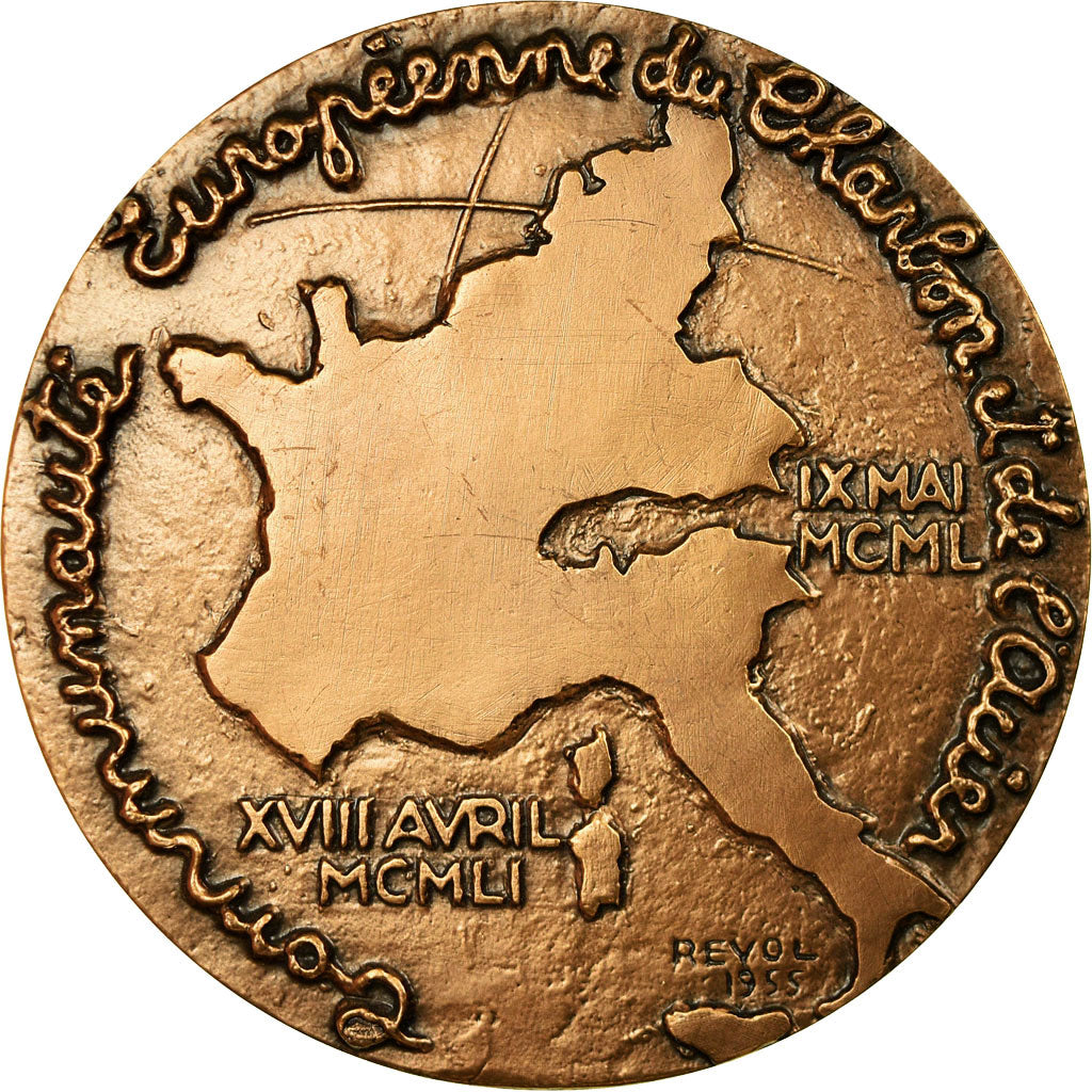 Francja, Medal, Communauté Européenne du Charbon et de l'Acier, 1955, Reyol