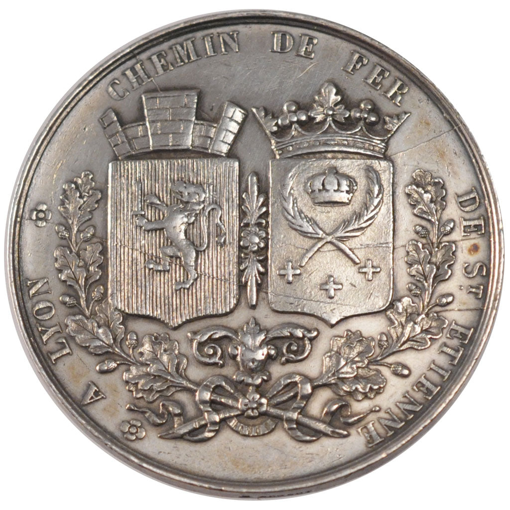 France, Railway, Token, 1826, AU(55-58), Silver, 19.68