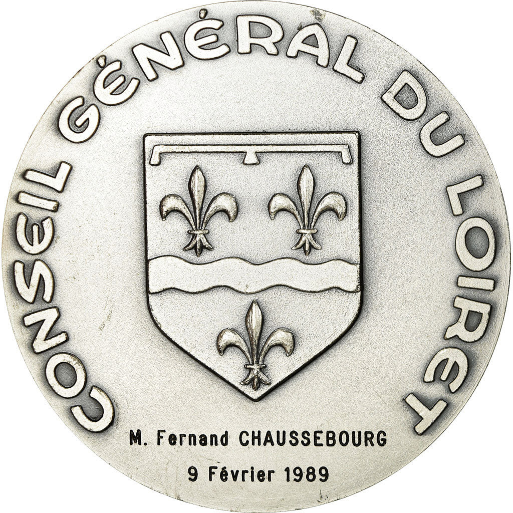 Francia, medaglia, Conseil Général du Loiret, Hôtel du Département, 1989