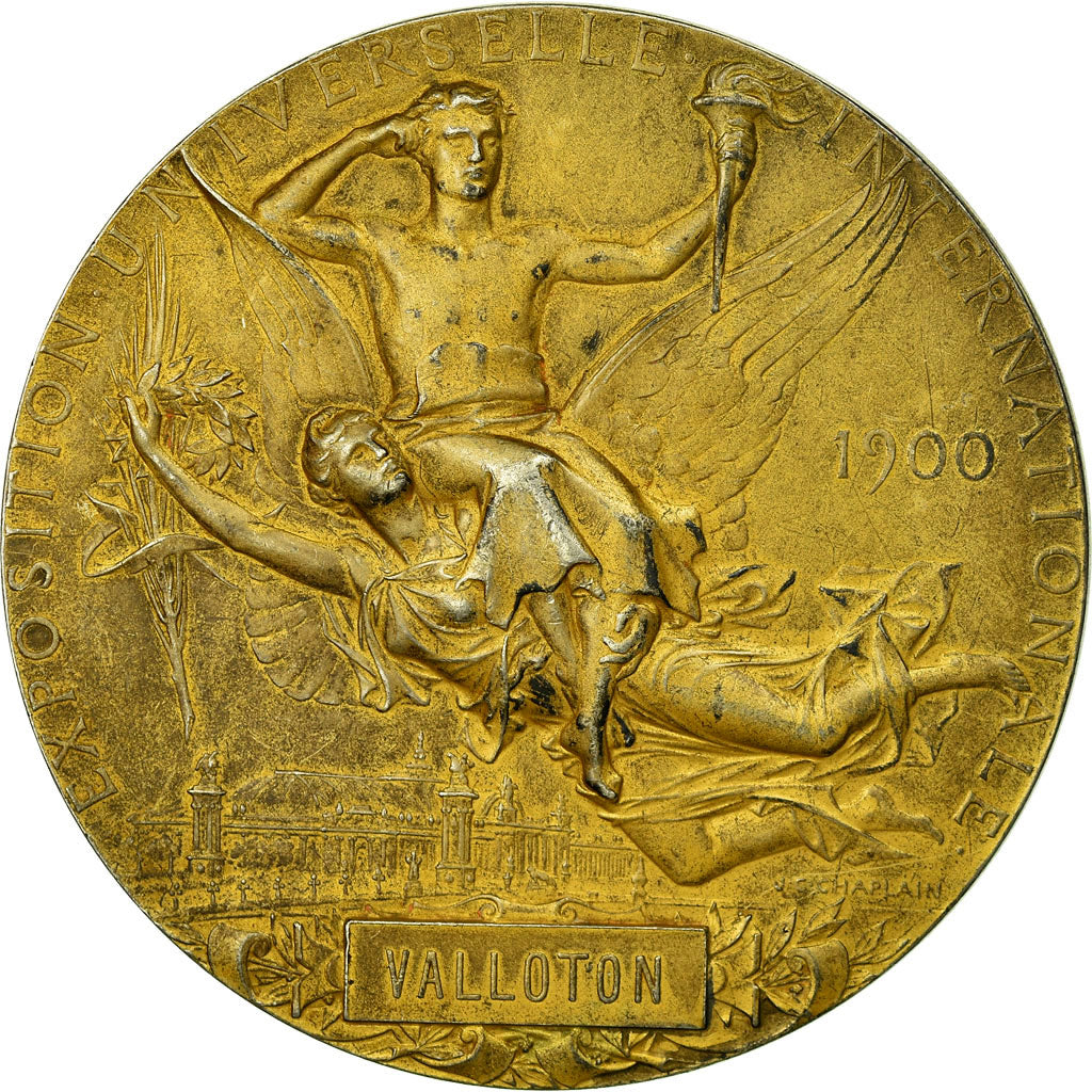 France, Medal, Exposition Internationale de Paris, 1900, Chaplain, EF(40-45)