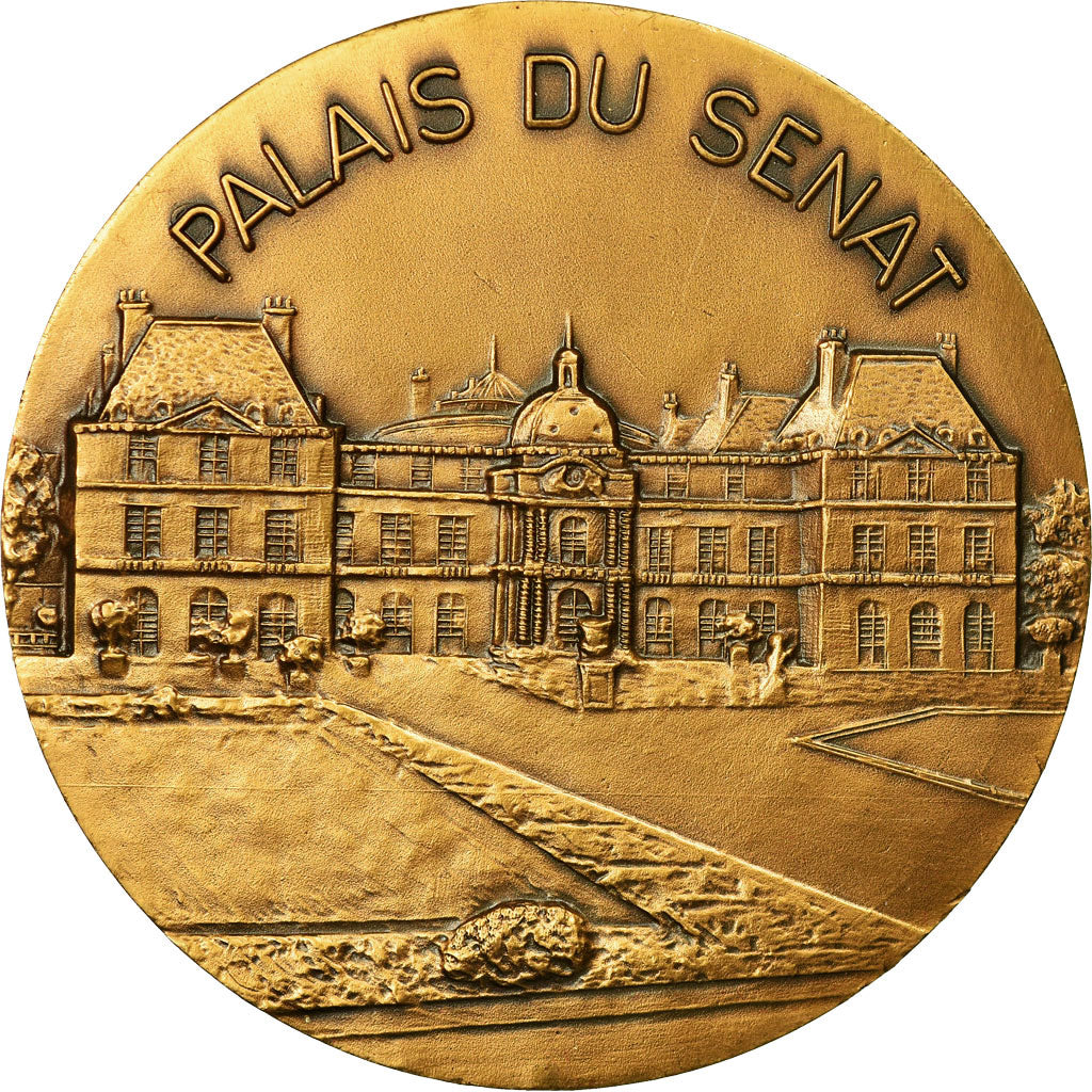 France, Medal, Palais du sénat, Politics, Society, War, MS(64), Bronze