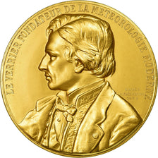 Francia, medalla, Le Verrier, Fondateur de la Météorologie Moderne, 1987, FDC