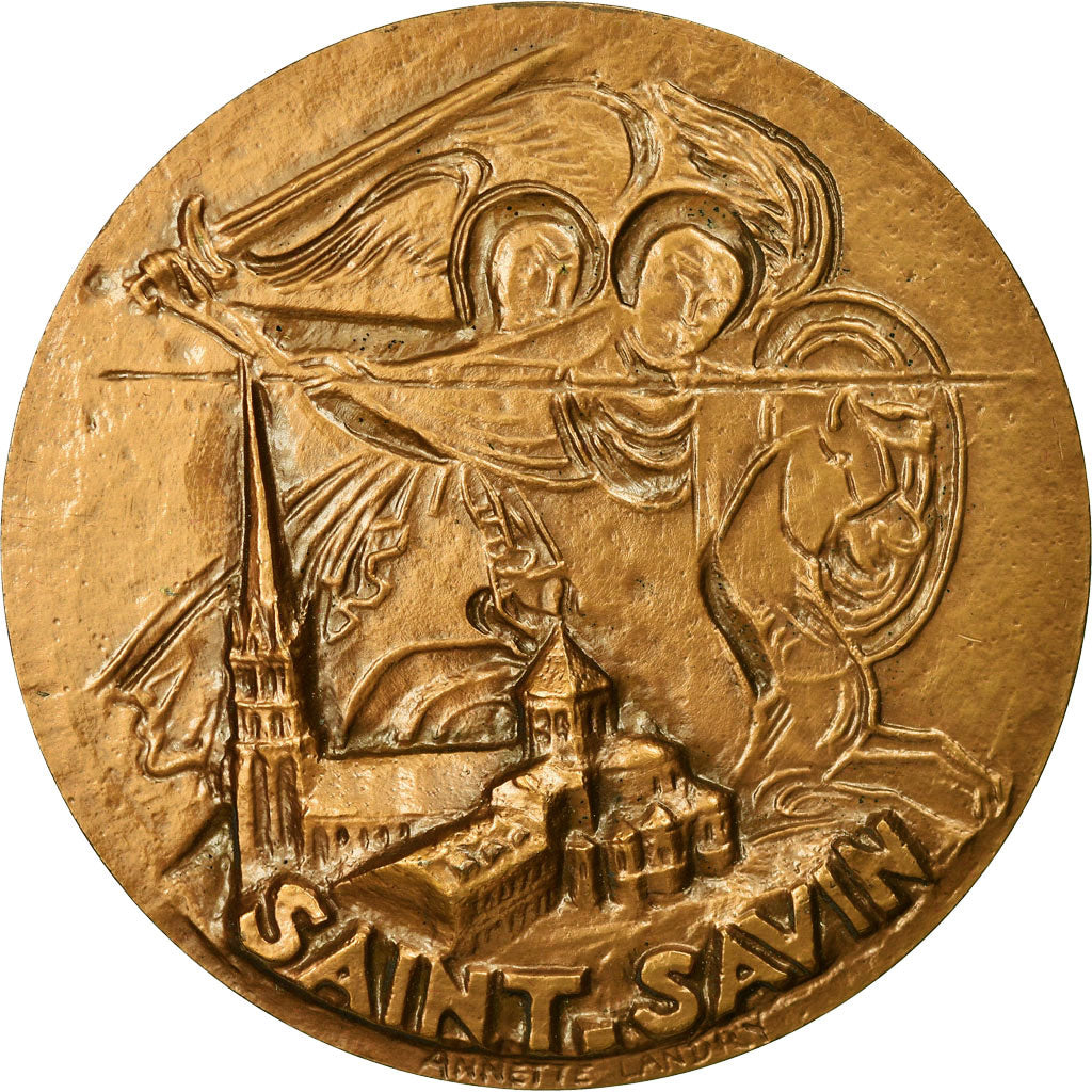 France, Medal, Saint-Savin, Vienne, 1970, Landry, MS(64), Bronze