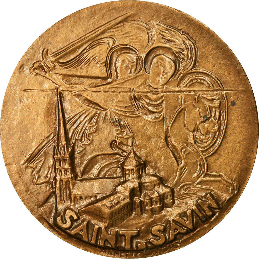 France, Medal, Saint-Savin, Vienne, 1982, Landry, MS(64), Bronze