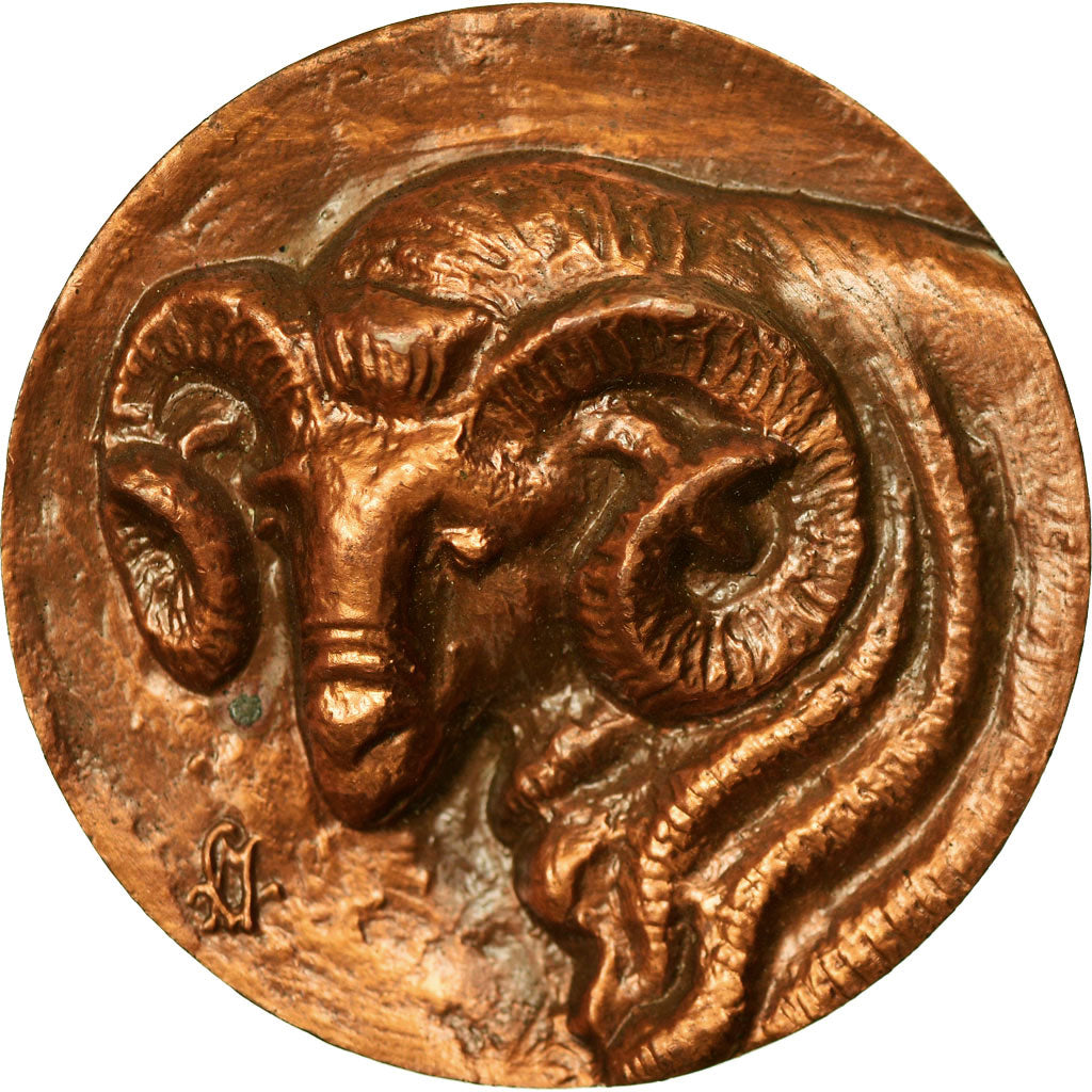 France, Medal, Agriculture, Mouton Mérinos, MS(63), Copper