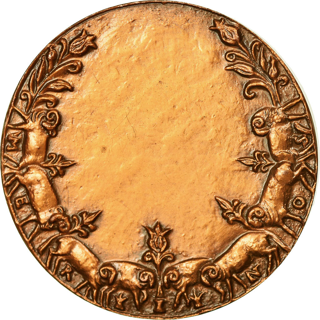 France, Medal, Agriculture, Mouton Mérinos, MS(63), Copper