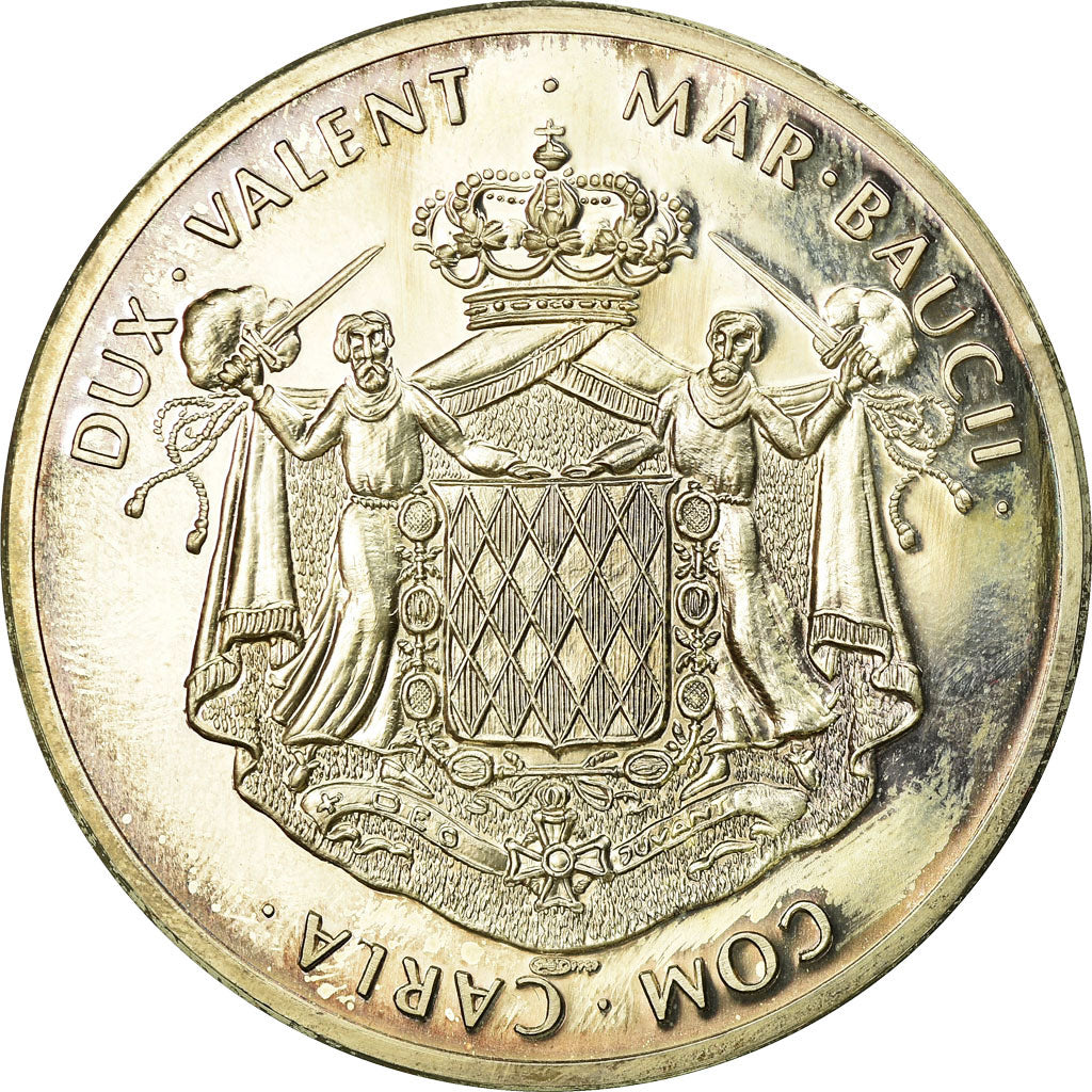 Monaco, Medaille, Rainier III et Grace de Monaco, UNC-, Zilver