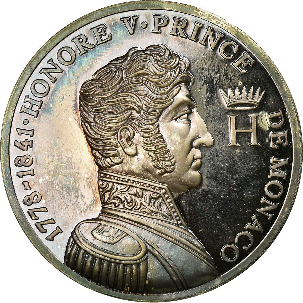 Monaco, Medal, Honoré V, Prince de Monaco (1778-1841), SPL, Argento