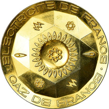 France, Medal, Électricité de France et gaz de France, MS(60-62), Gilt Bronze