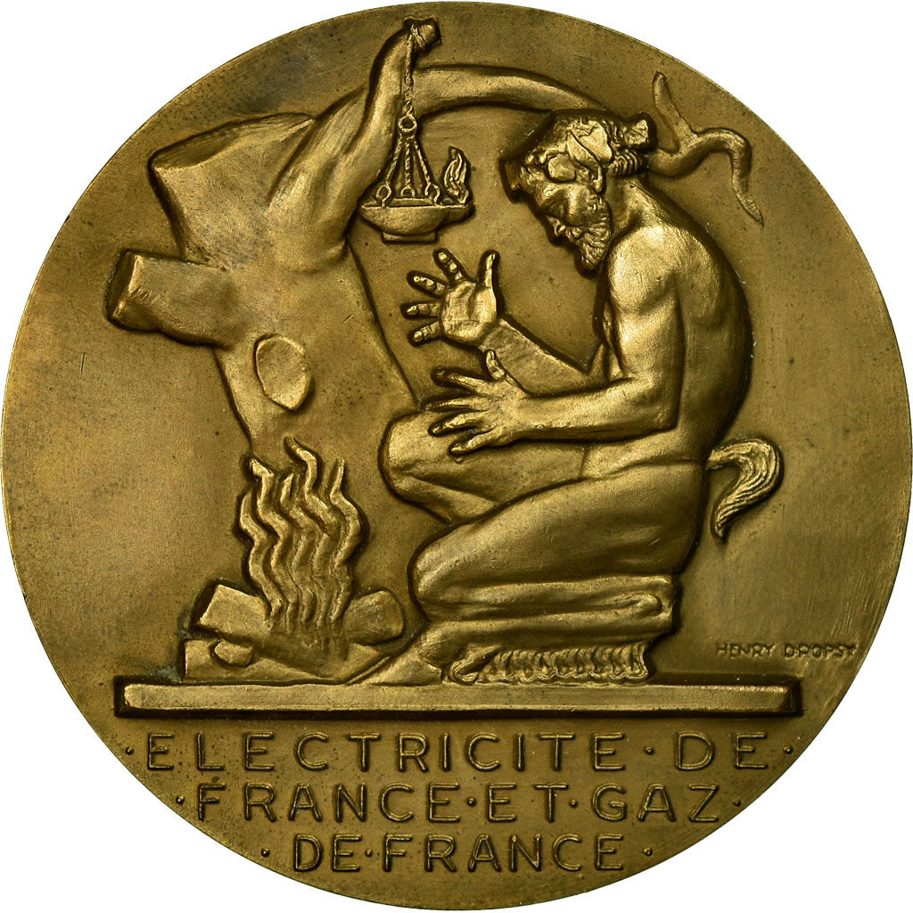 França, Medal, Électricité de France et gaz de France, Dropsy, MS(65-70)