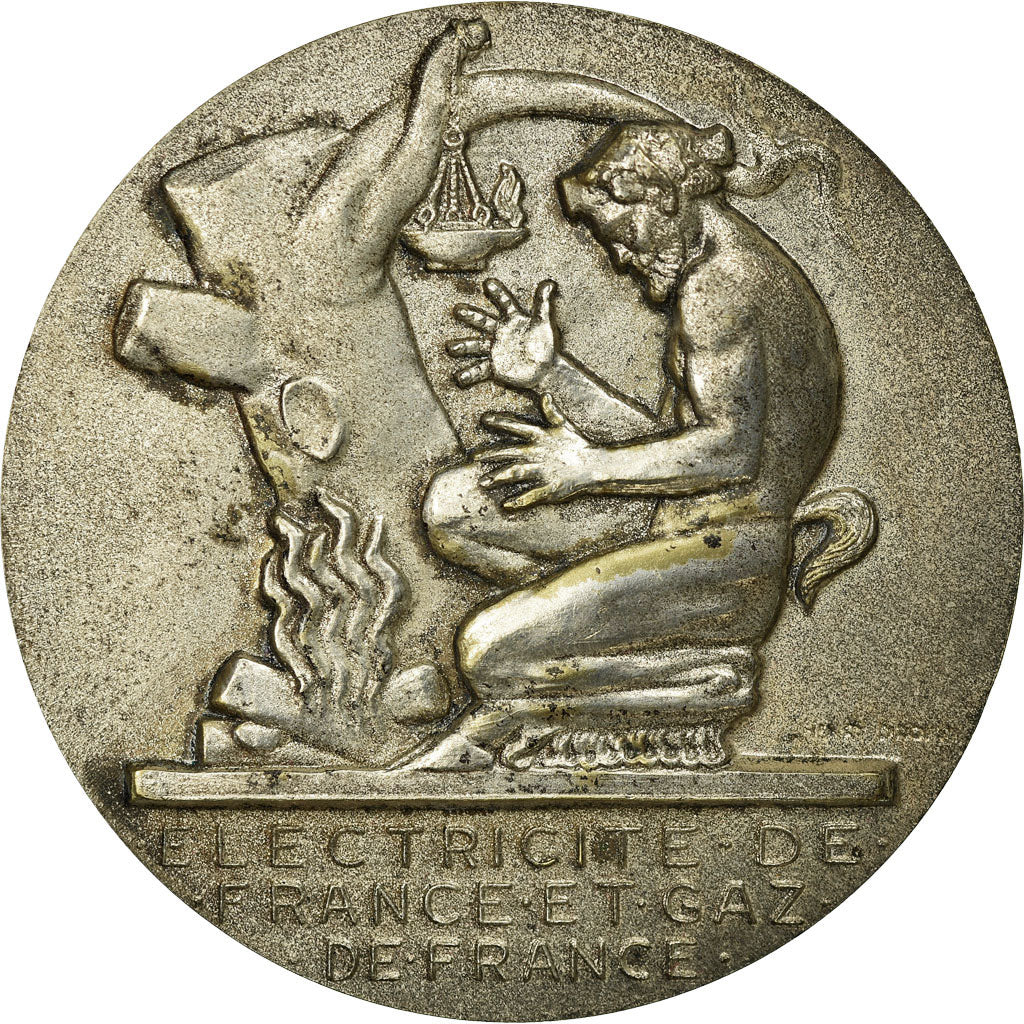 França, Medal, Électricité de France et gaz de France, Dropsy, MS(63), Bronze