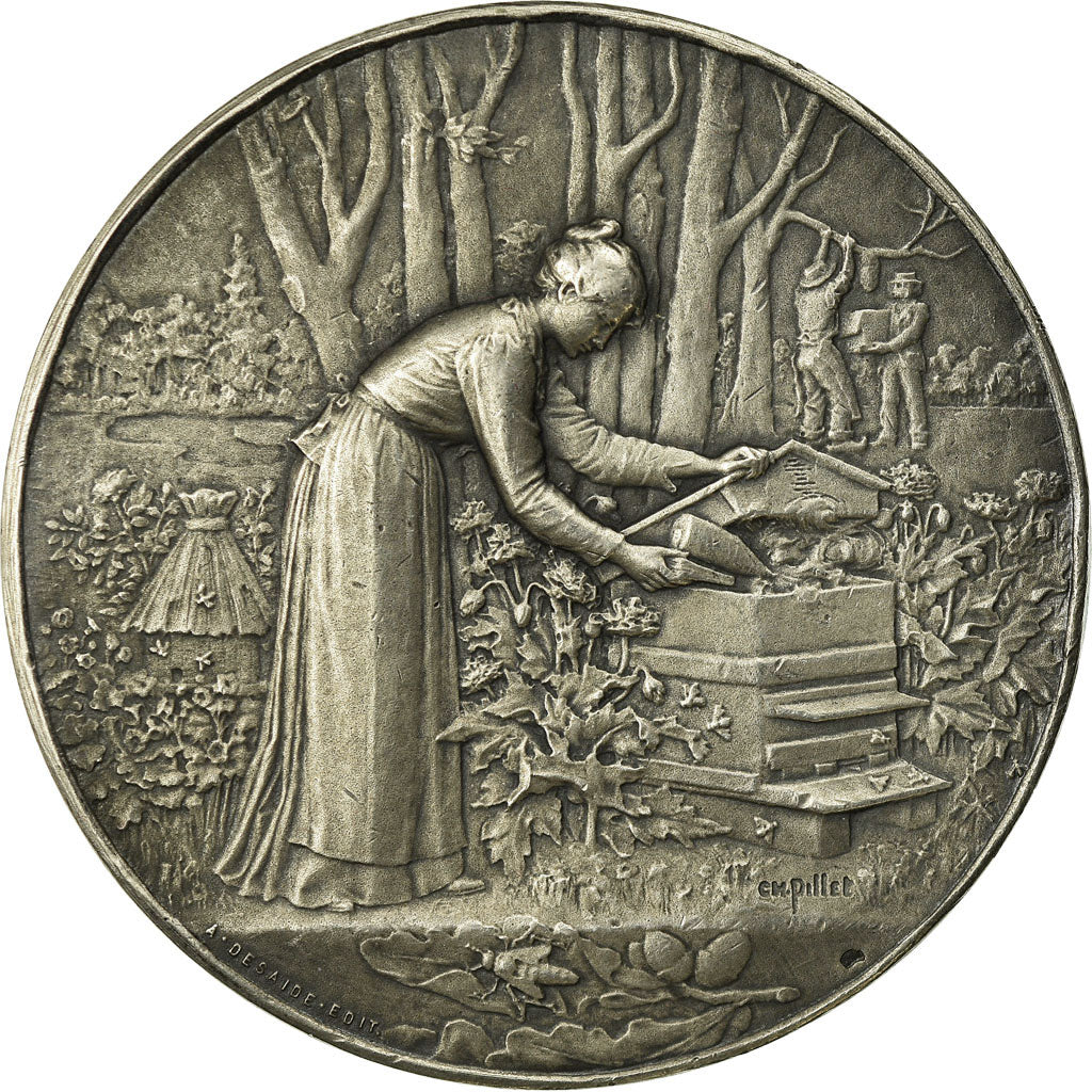 France, Medal, L'Abeille Vosgienne, Pillet, MS(60-62), Silver