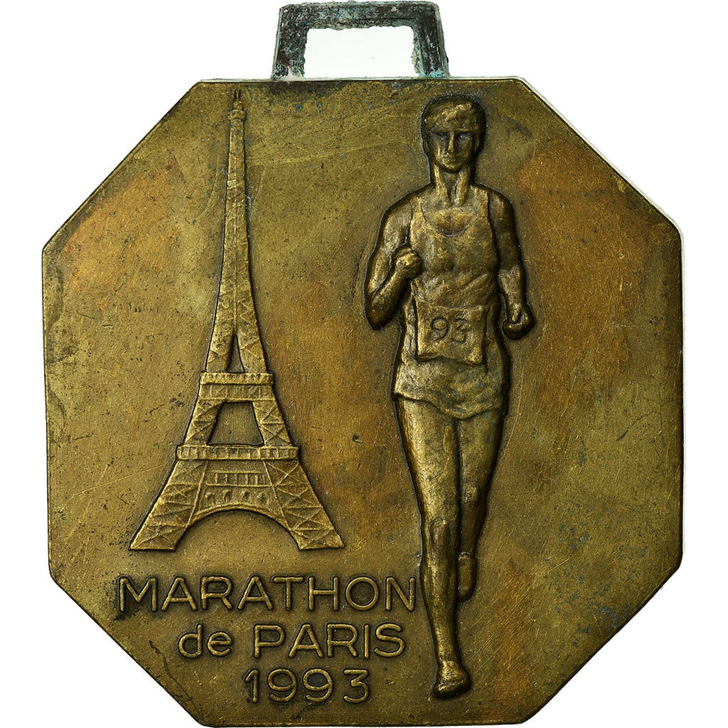 France, Medal, Sport, Marathon de Paris, 1993, AU(50-53), Bronze