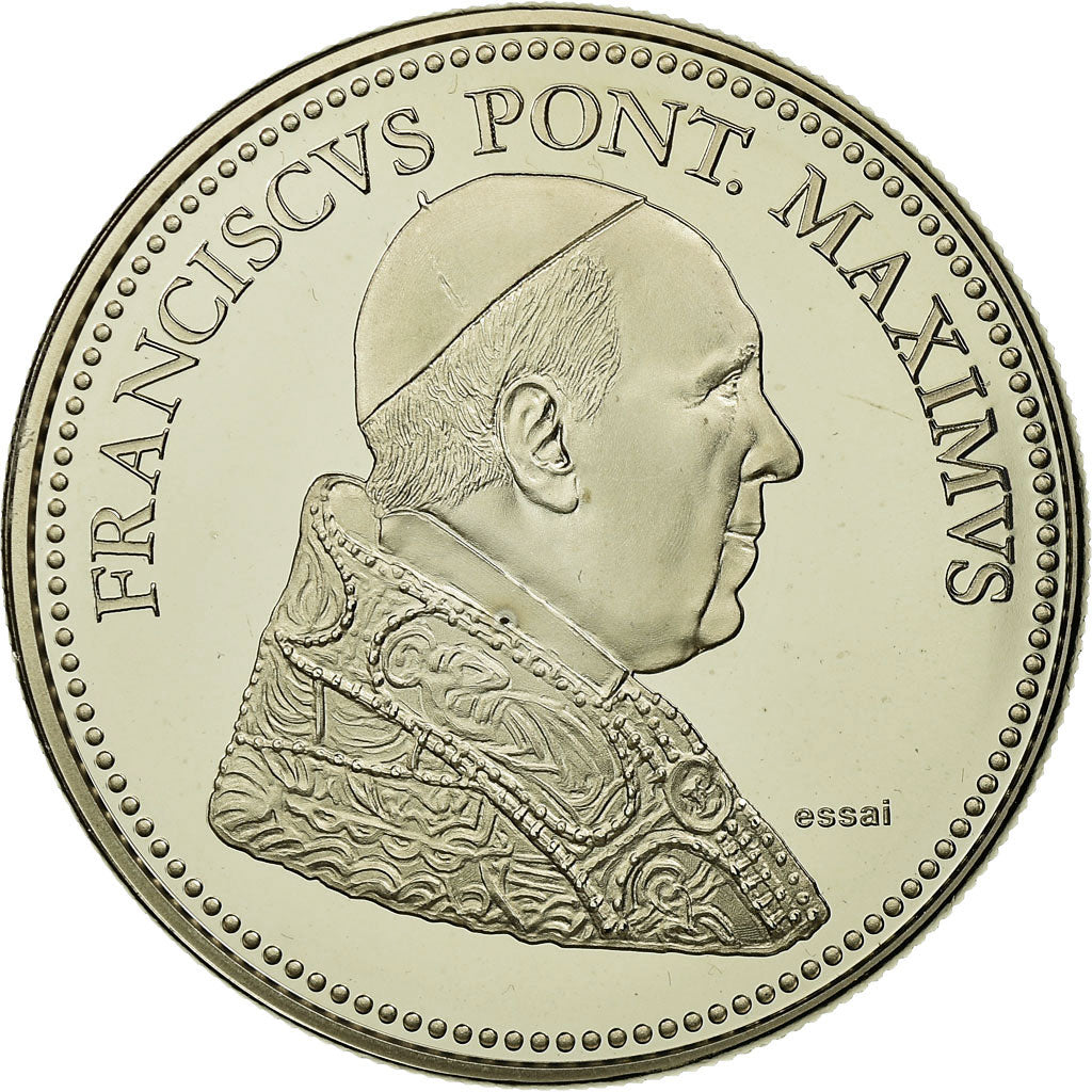 Vatican, Medal, Le Pape François, MS(65-70), Copper-nickel