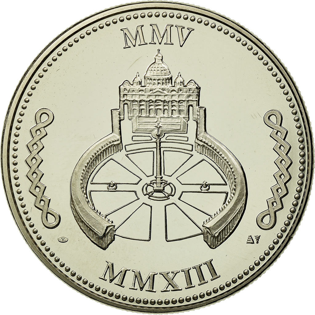 Vatican, Medal, Le Pape Benoit XVI, MS(65-70), Copper-nickel
