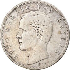 Coin, German States, BAVARIA, Otto, 5 Mark, 1904, Munich, EF(40-45), Silver
