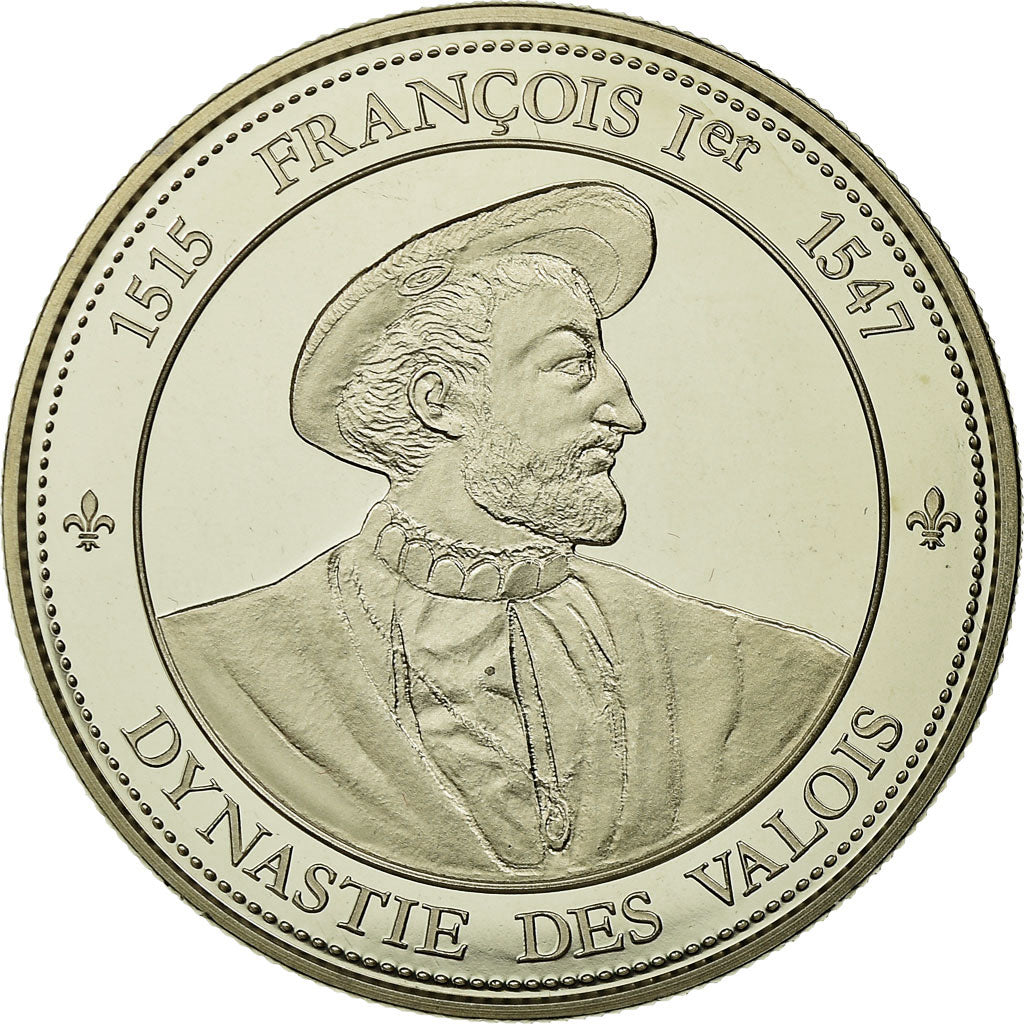 Francia, medalla, Les Rois de France, François Ier, FDC, Cobre - níquel