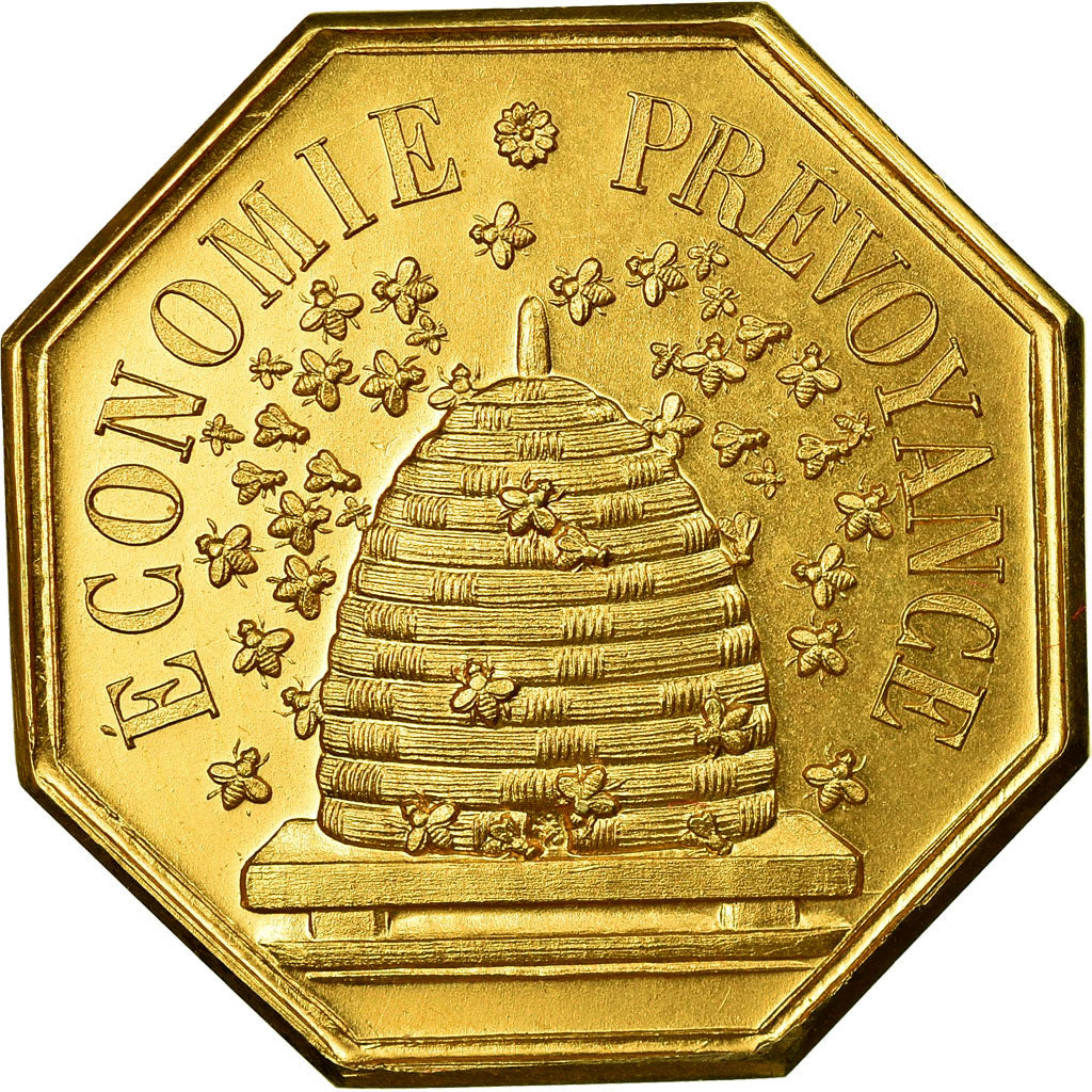 Francia, medalla, Banque, Caisse d'Epargne de Valenciennes, FDC, Oro