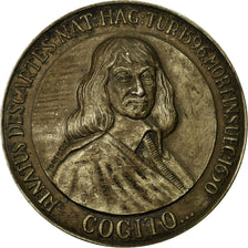 France, Medal, René Descartes, History, Torcheux, AU(50-53), Iron