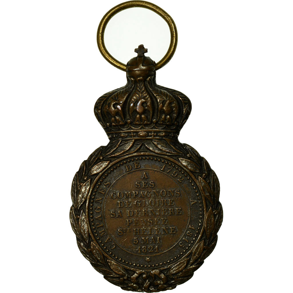 Francja, Médaille de Saint Hélène, Medal, 1857, Doskonała jakość, Bronze