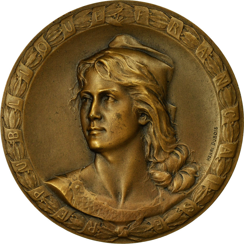 França, Medal, Marianne, République Française, Dubois.H, MS(63), Bronze