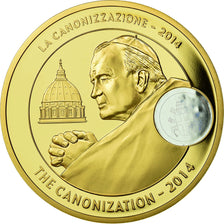 Vatican, Medal, Canonisation de Jean Paul II, 2014, MS(65-70), Copper Gilt