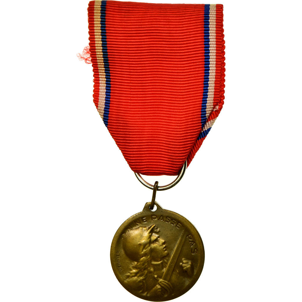 France, Médaille de Verdun, Medal, 1916, Uncirculated, Vernier, Bronze, 27