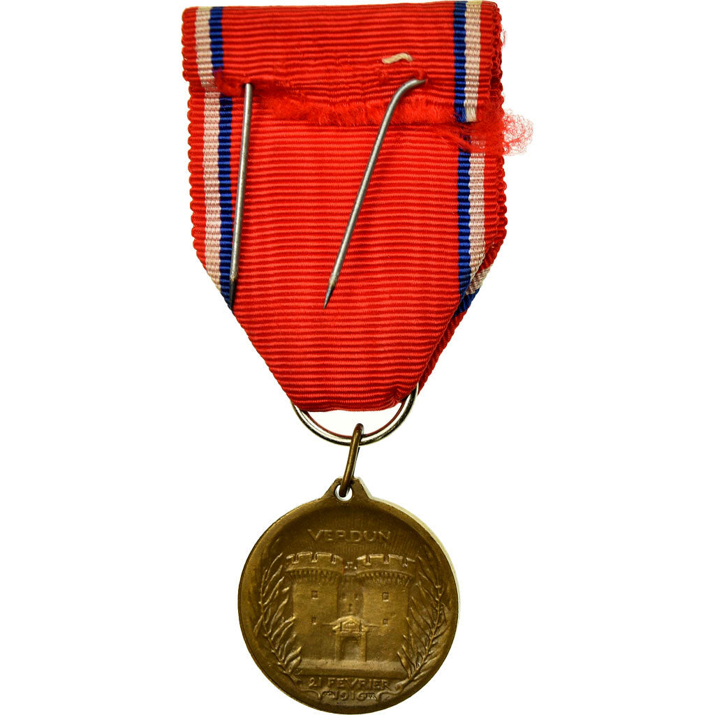 France, Médaille de Verdun, Medal, 1916, Uncirculated, Vernier, Bronze, 27