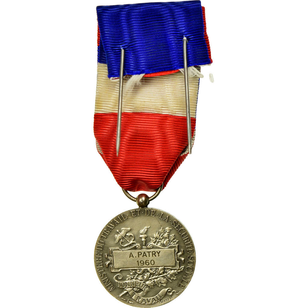 França, Médaille d'honneur du travail, Medal, 1960, Qualidade Excelente