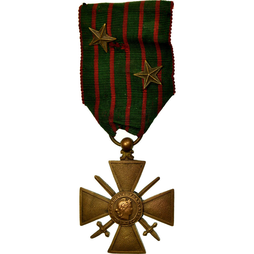 Frankreich, Croix de Guerre, 2 Etoiles, Medaille, 1914-1917, Excellent Quality