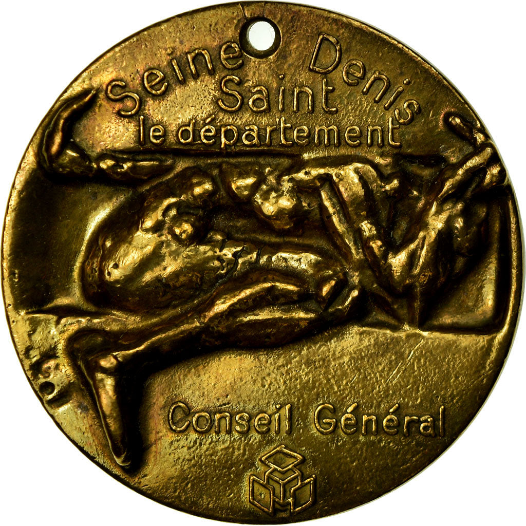 France, Médaille, Conseil Général de Seine-Saint-Denis, TTB+, Bronze