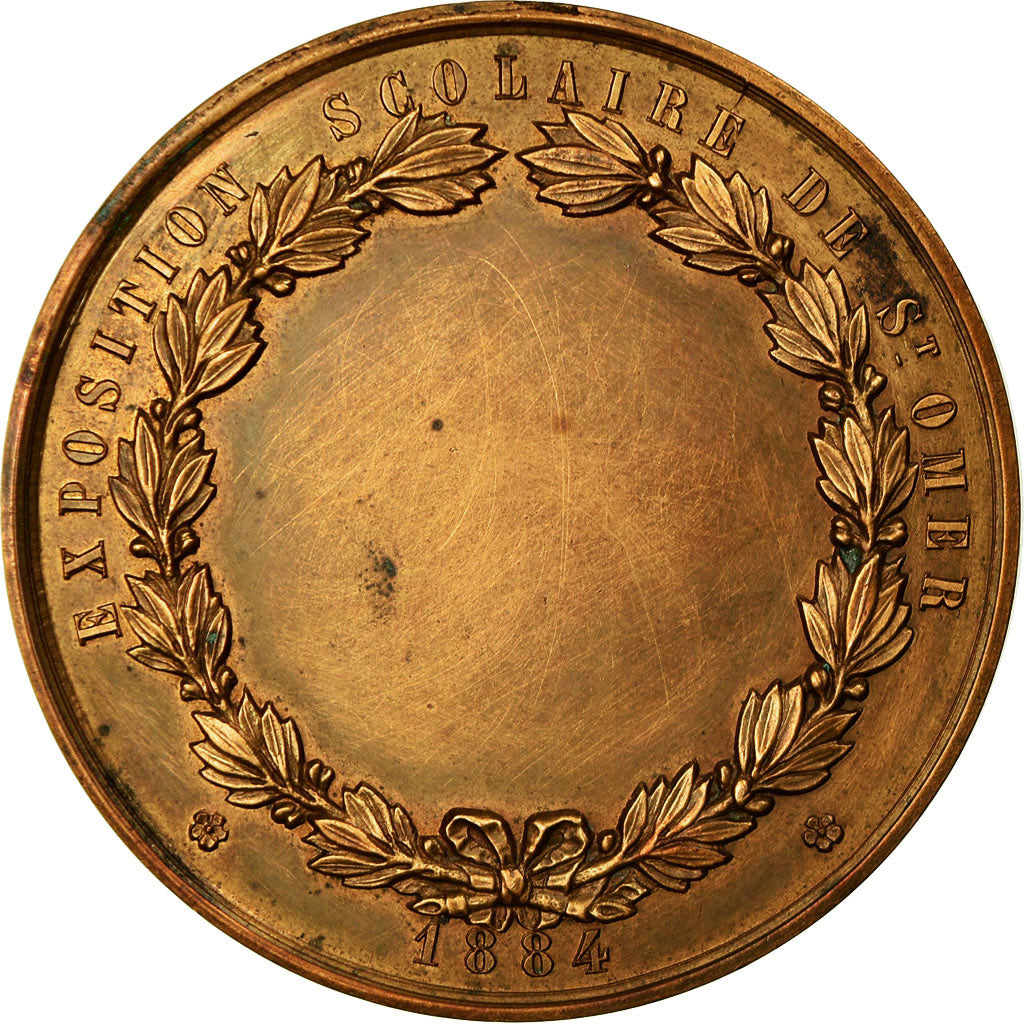 Frankreich, Medaille, Exposition Scolaire de Saint-Omer, 1884, Bescher, UNZ
