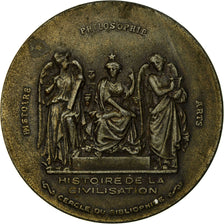 France, Médaille, Histoire de la Civilisation, Cercle Bibliophile, TTB+, Base