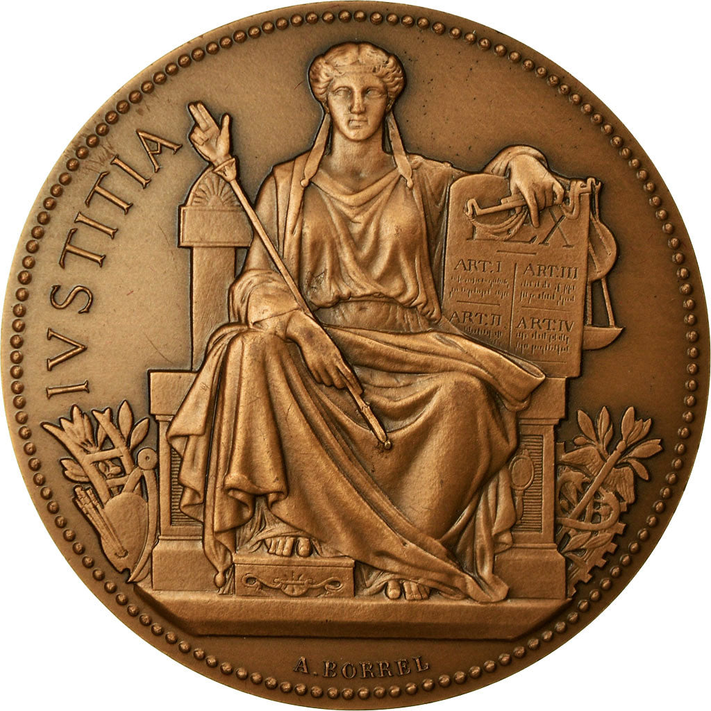 Frankreich, Medaille, Chambre Nationale des Huissiers de Justice, Borrel.A, UNZ