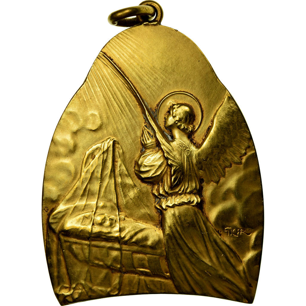 Francia, medaglia, Naissance, Baptème, Ange, Religions & beliefs, Gicar, SPL