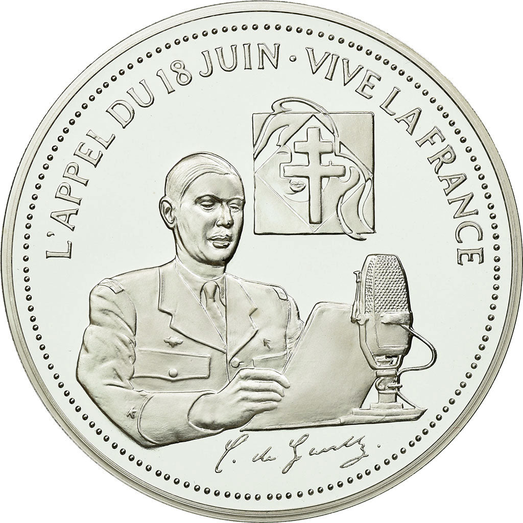 Frankrijk, Medaille, De Gaulle, L'Appel du 18 Juin, Londres, History, FDC
