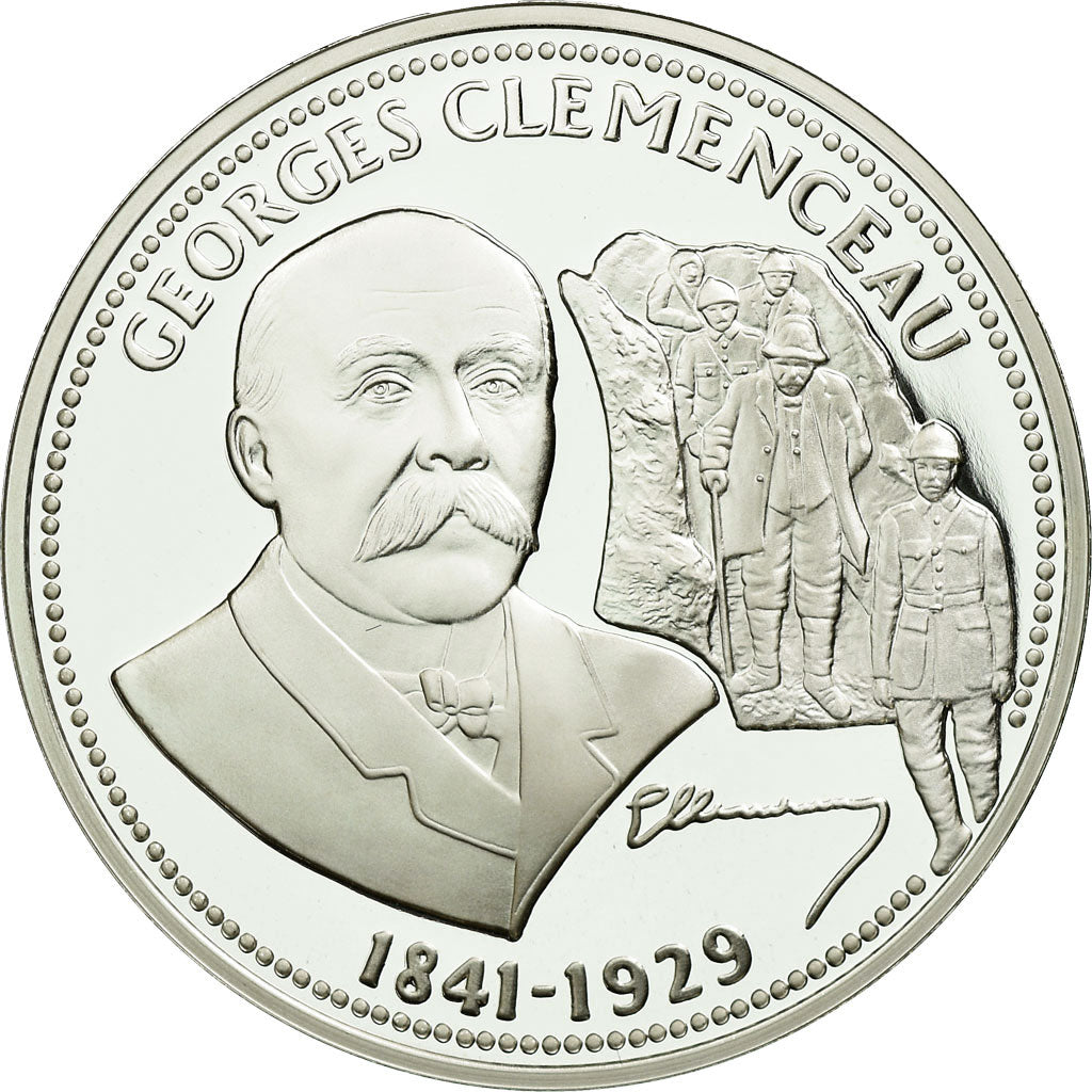 Francia, medaglia, Première Guerre Mondiale, Georges Clémenceau, History, FDC