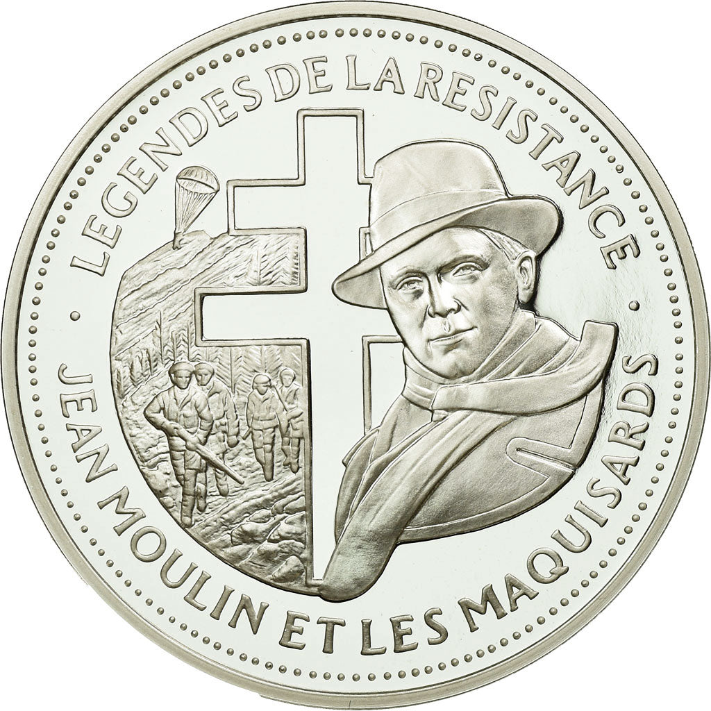 France, Médaille, Légende de la Résistance, Jean Moulin et les Maquisards